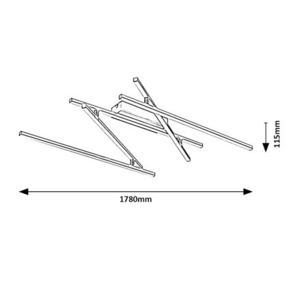 Rabalux - Светодиодный потолочный светильник LED/40W/230V 4000K