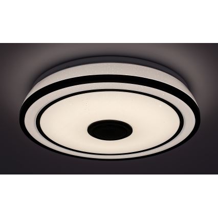 Rabalux - Светодиодный потолочный RGB-светильник с регулированием яркости и динамиком LED/24W/230V 3000-6500K + дистанционное управление