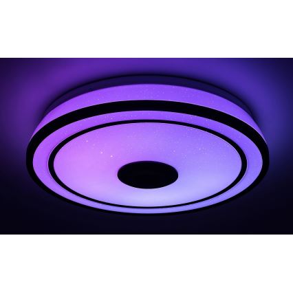 Rabalux - Світлодіодний стельовий RGB-світильник з регулюванням яскравості та динаміком LED/24W/230V 3000-6500K + дистанційне керування