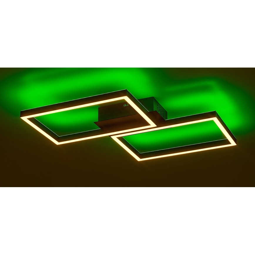 Rabalux - Стельовий RGBW-світильник з регулюванням яскравості LED/40W/230V 2700-6500K + пульт дистанційного керування