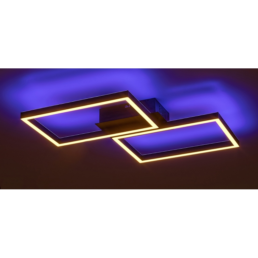 Rabalux - Стельовий RGBW-світильник з регулюванням яскравості LED/40W/230V 2700-6500K + пульт дистанційного керування