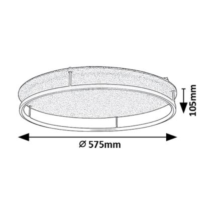 Rabalux - потолочный LED-светильник LED/40W/230V 3000/4000K диам. 57,5 см
