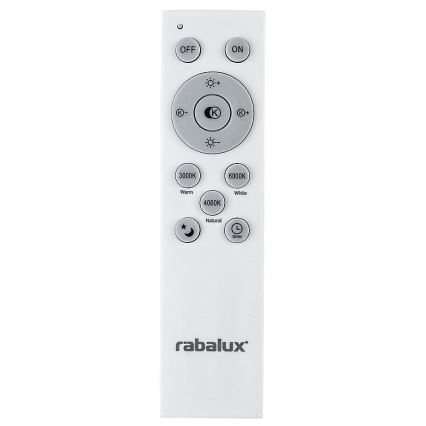 Rabalux - Светодиодный потолочный светильник с регулированием яркости LED/60W/230V 3000-6000K + дистанционное управление