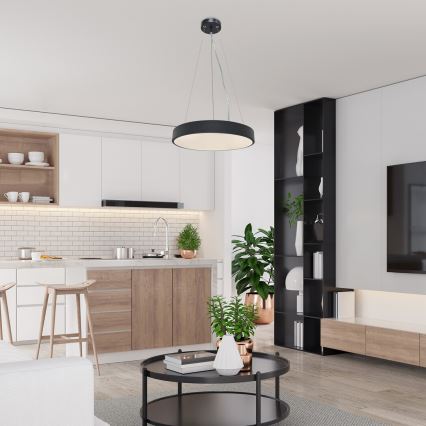 Rabalux - Світлодіодна люстра на тросі LED/36W/230V 3000K чорна