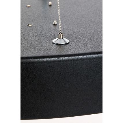 Rabalux - Світильник LED з регулюванням яскравості на тросі LED/60W/230V 3000-6000K чорний + дистанційне керування