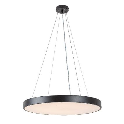 Rabalux - Світлодіодна підвісна люстра з регулюванням яскравості LED/60W/230V 3000-6000K чорний + дистанційне керування