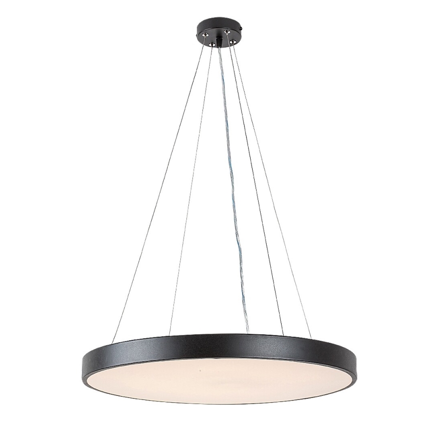 Rabalux - Світлодіодна підвісна люстра з регулюванням яскравості LED/60W/230V 3000-6000K чорний + дистанційне керування