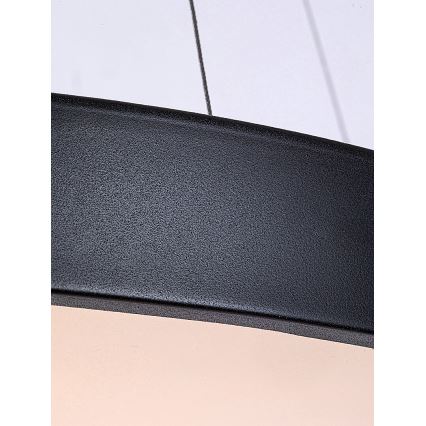 Rabalux - Світлодіодна підвісна люстра з регулюванням яскравості LED/60W/230V 3000-6000K чорний + дистанційне керування