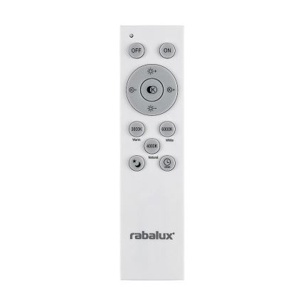 Rabalux - Світлодіодна підвісна люстра з регулюванням яскравості LED/60W/230V 3000-6000K чорний + дистанційне керування
