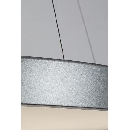 Rabalux - Світлодіодна підвісна люстра з регулюванням яскравості LED/60W/230V срібний 3000-6000K + дистанційне керування