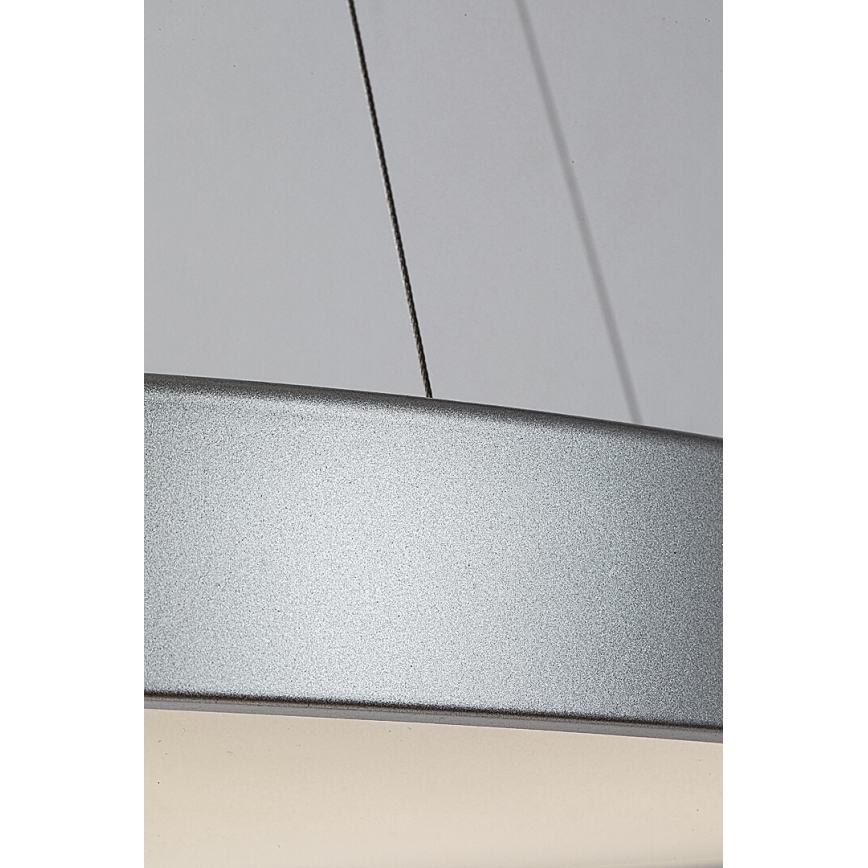 Rabalux - Світлодіодна підвісна люстра з регулюванням яскравості LED/60W/230V срібний 3000-6000K + дистанційне керування