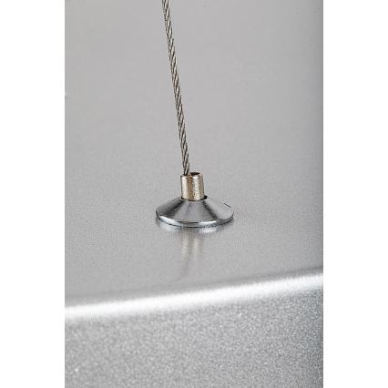 Rabalux - Світлодіодна підвісна люстра з регулюванням яскравості LED/60W/230V срібний 3000-6000K + дистанційне керування