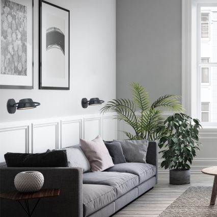 Rabalux - Світлодіодний настінний світильник LED/6W/230V 3000K чорний