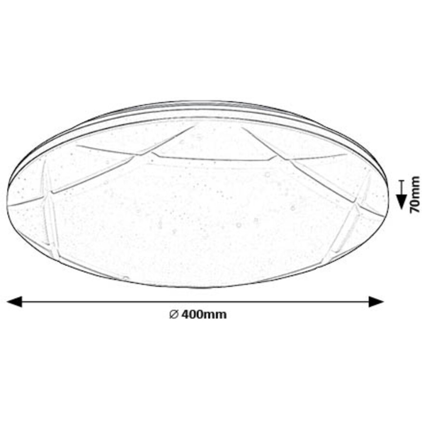 Rabalux - Стельовий LED світильник LED/24W/230V 4000K діаметр 40 см