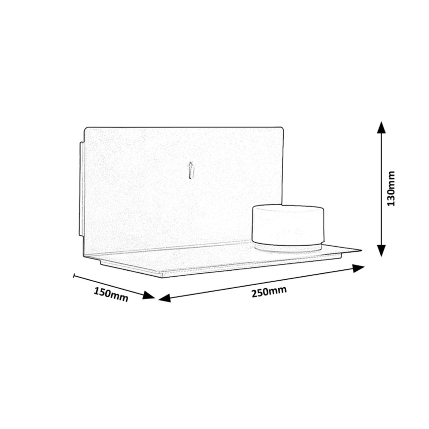 Rabalux - Светодиодный настенный светильник с полкой и USB портом LED/6W/230V 3000K