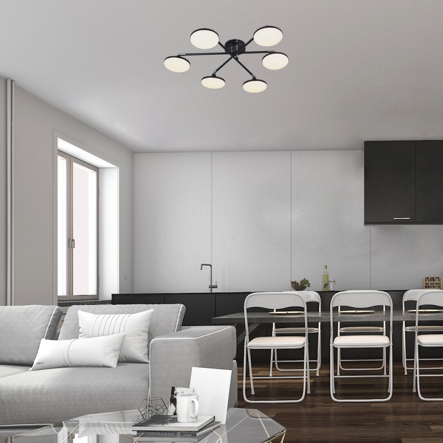 Rabalux - Пристельова LED люстра 6xLED/4W/230V 3000K чорний