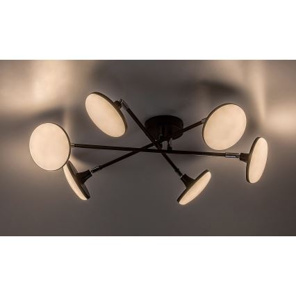 Rabalux - Пристельова LED люстра 6xLED/4W/230V 3000K чорний