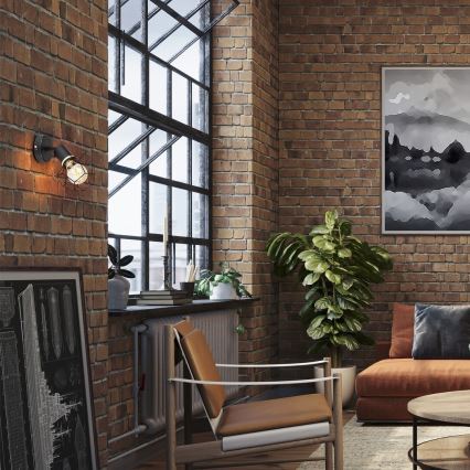 Rabalux - Настенный светильник 1xE27/40W/230V диаметр 12 см черный