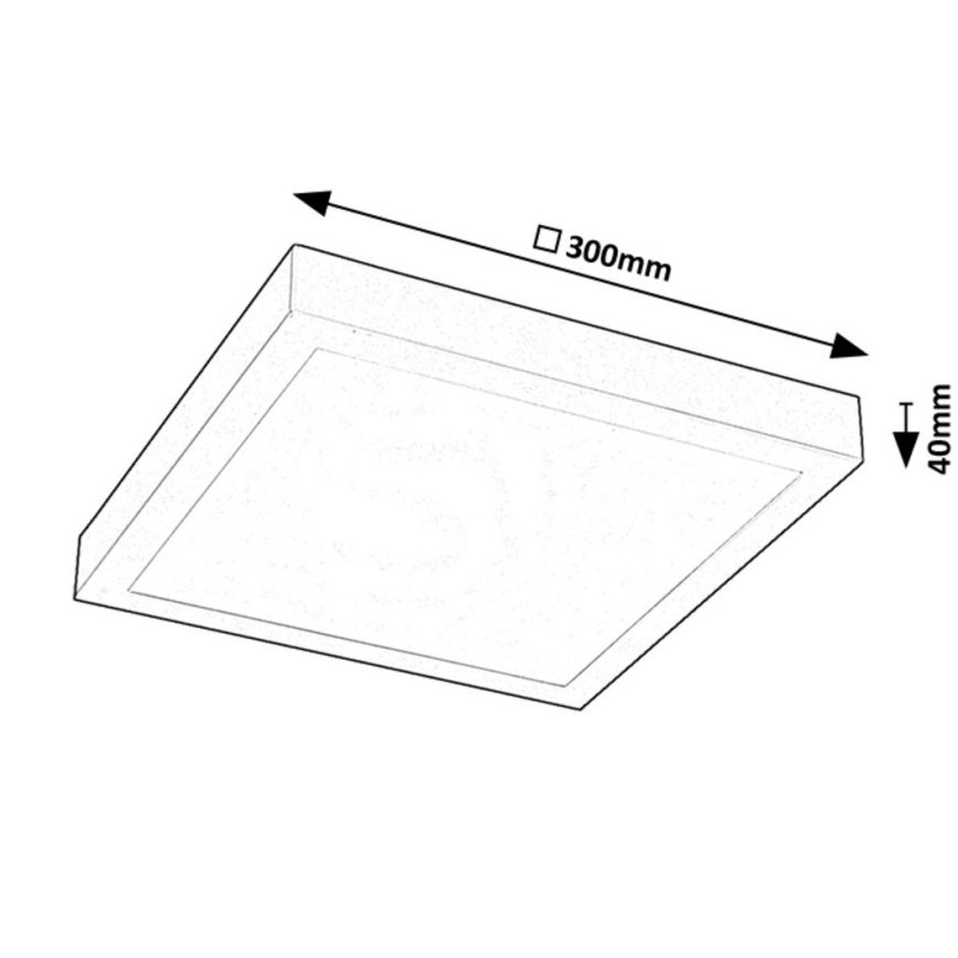 Rabalux - Світлодіодна пристельова панель LED/18W/230V 4000K 30x30 см