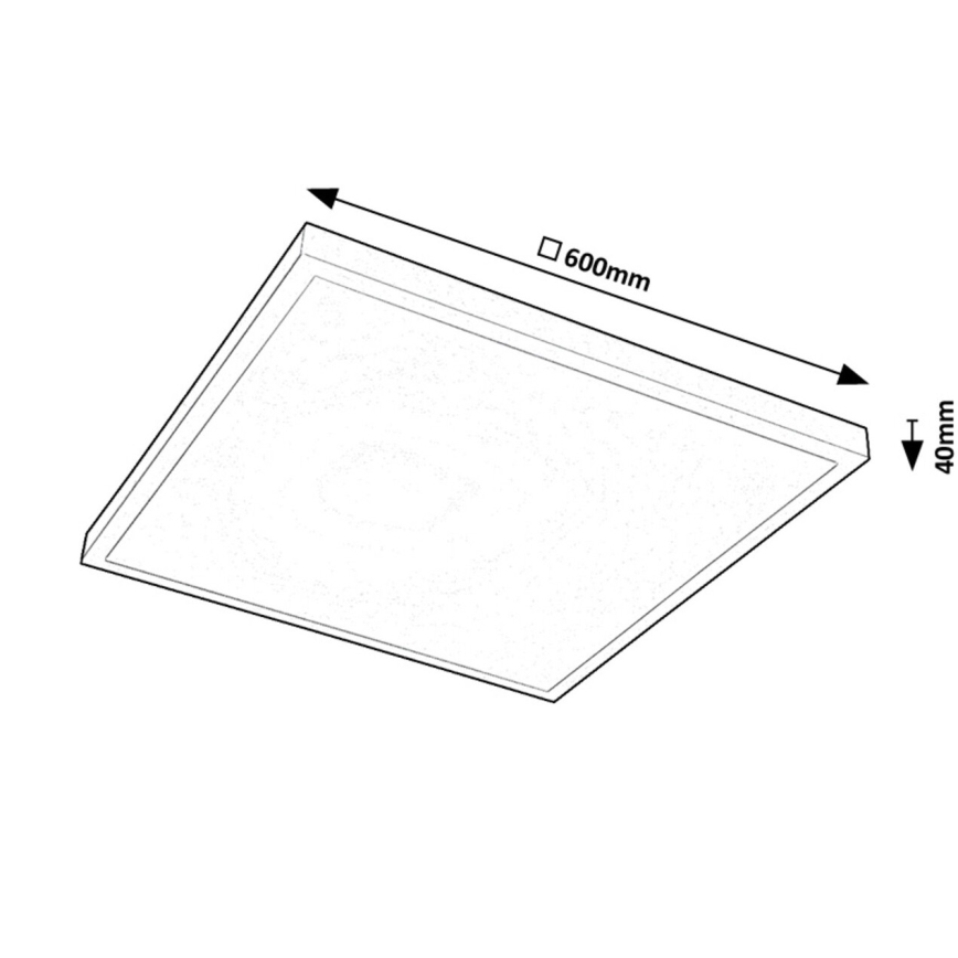 Rabalux - Світлодіодна пристельова панель LED/40W/230V 4000K 60x60 см