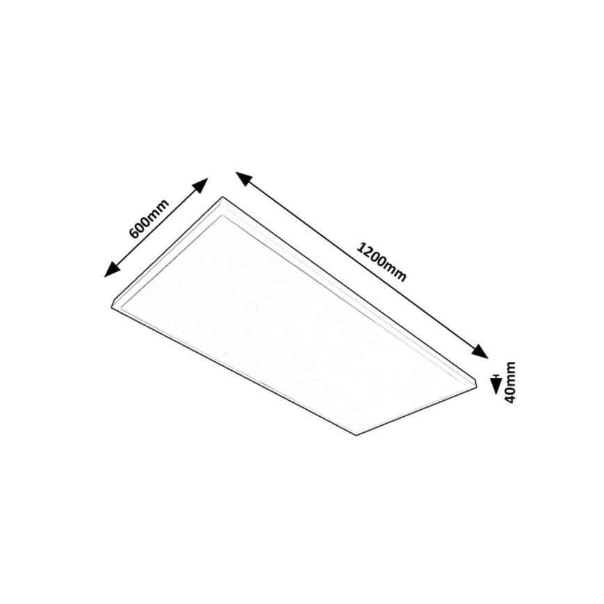 Rabalux - Светодиодная припотолочная панель LED/80W/230V 4000K 120x60 см