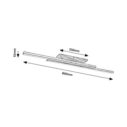 Rabalux - LED потолочный светильник LED/21W/230V 4000K, отделка бук, длина 80 см