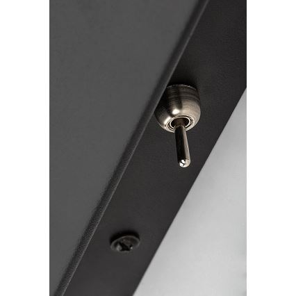 Rabalux - Настенная лампа с полкой и USB портом 1xGU10/25W/230V черный