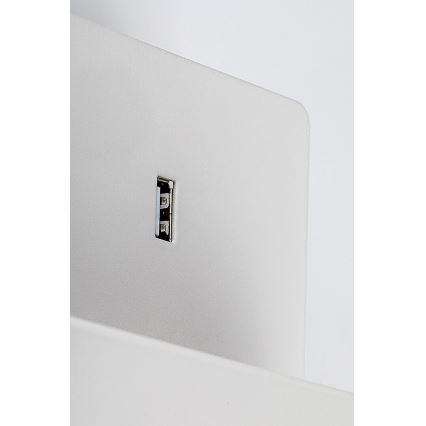 Rabalux - Настенная лампа с полкой и USB портом 1xGU10/25W/230V белый