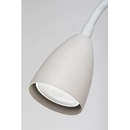 Rabalux - Настінна лампа з поличкою і USB-портом 1xGU10/25W/230V білий