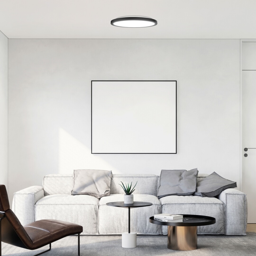 Rabalux - Светодиодный потолочный светильник LED/24W/230V 3000/4000/6000K диаметр 29 см черный