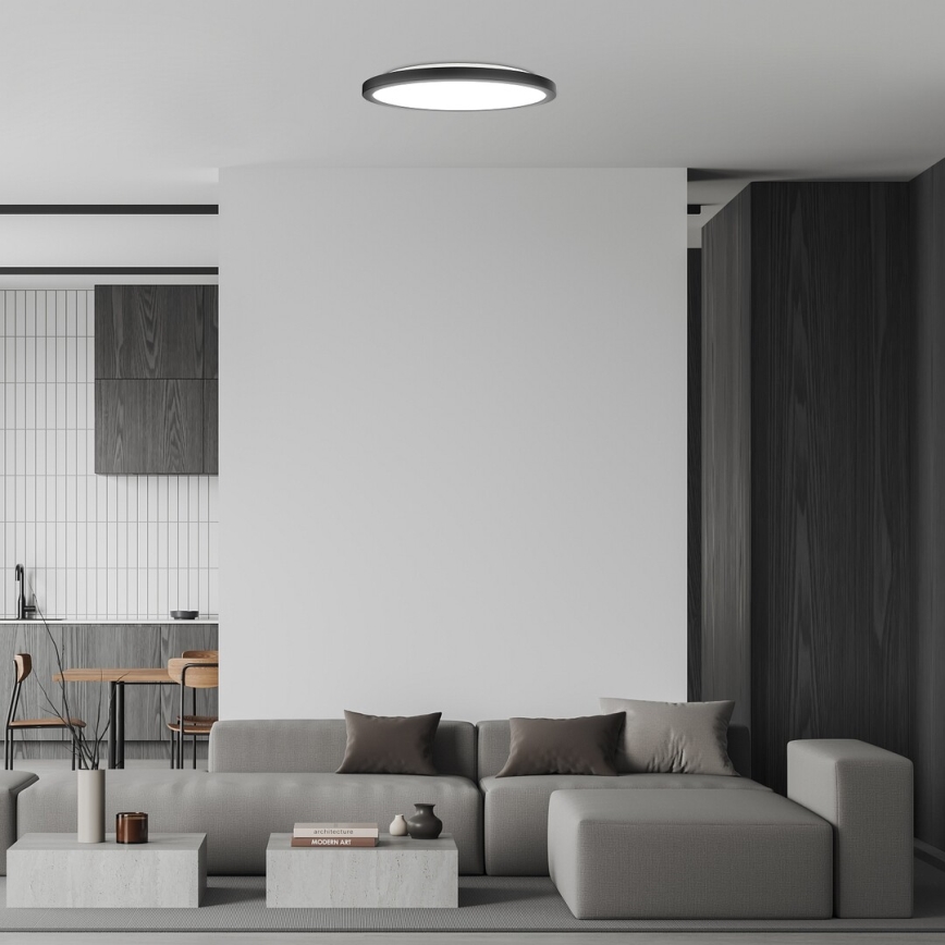 Rabalux - Стельовий LED світильник LED/36W/230V 3000/4000/6000K діаметр 40 см чорний