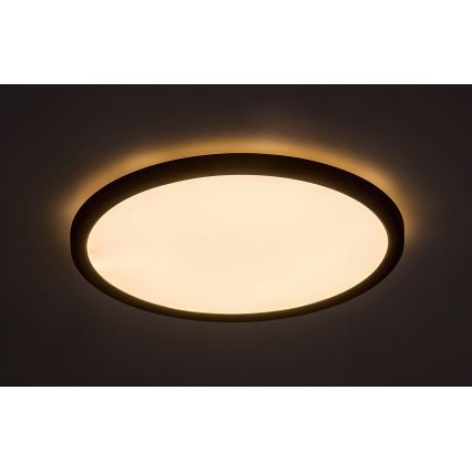 Rabalux - Стельовий LED світильник LED/36W/230V 3000/4000/6000K діаметр 40 см чорний