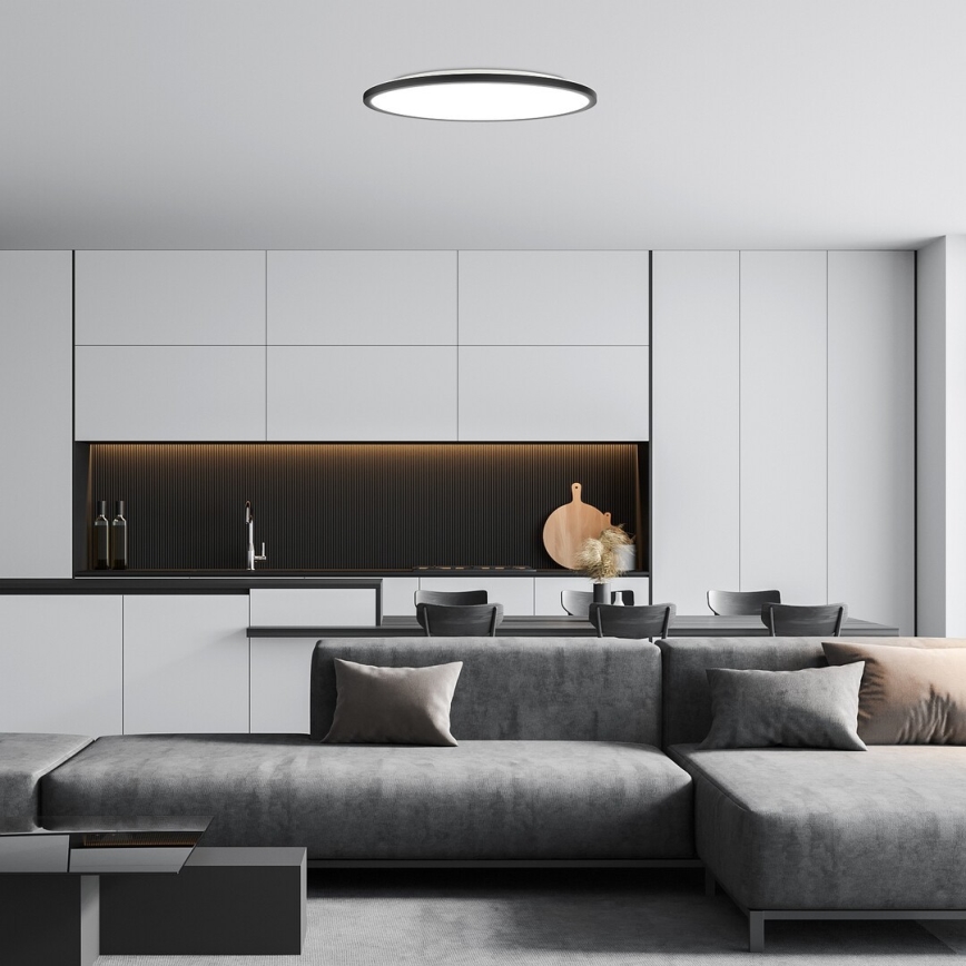 Rabalux - Стельовий LED світильник LED/36W/230V 3000/4000/6000K діаметр 50 см чорний