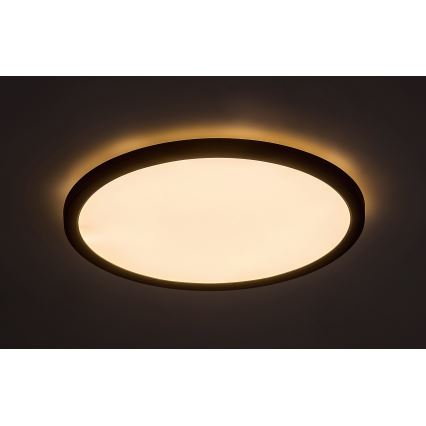 Rabalux - Стельовий LED світильник LED/36W/230V 3000/4000/6000K діаметр 50 см чорний
