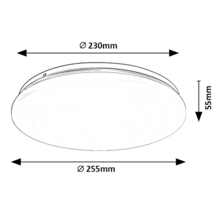 Rabalux - Светодиодный потолочный светильник LED/12W/230V 3000K 25 см