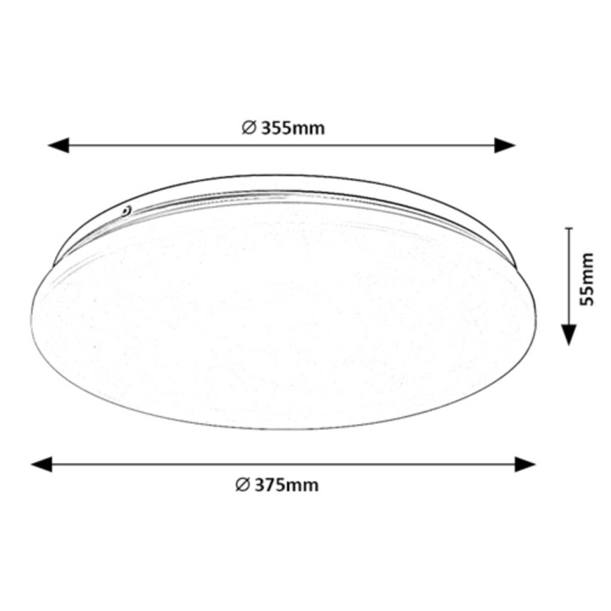 Rabalux - Светильник потолочный LED/24 Вт/230 В 3000K 37 см