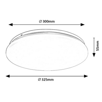 Rabalux - потолочный светильник LED, 18 Вт, 230 В, 4000 К, диаметр 32 см