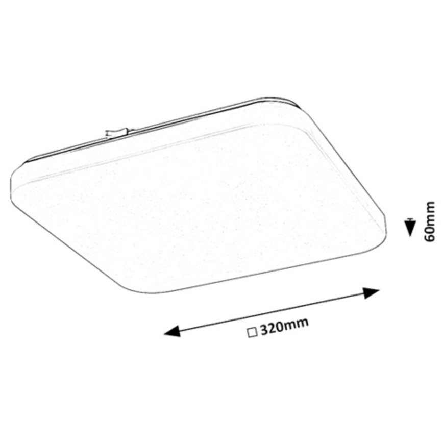 Rabalux - Светодиодный потолочный светильник LED/18W/230V 3000K 32x32 см