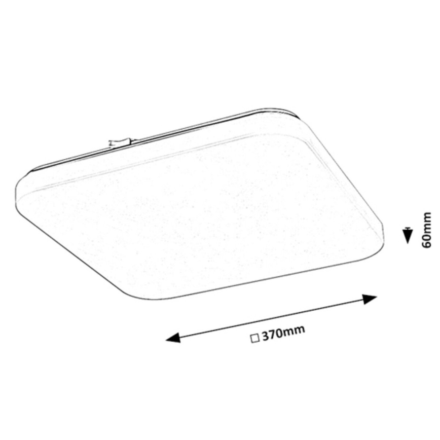 Rabalux - Стельовий LED світильник LED/24W/230V 3000K 37x37 см