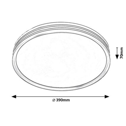 Rabalux - потолочный светильник LED/25W/230V 3000K Ø 39 см