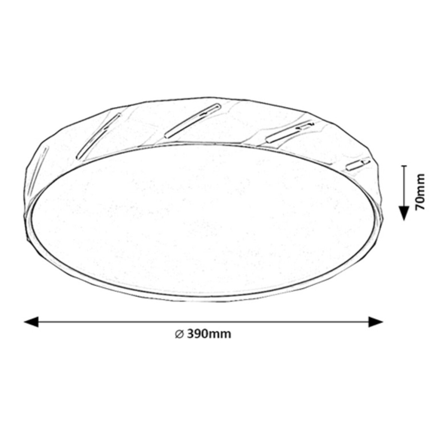 Rabalux - Светодиодный потолочный светильник LED/25W/230V 3000K белый диаметр 39 см