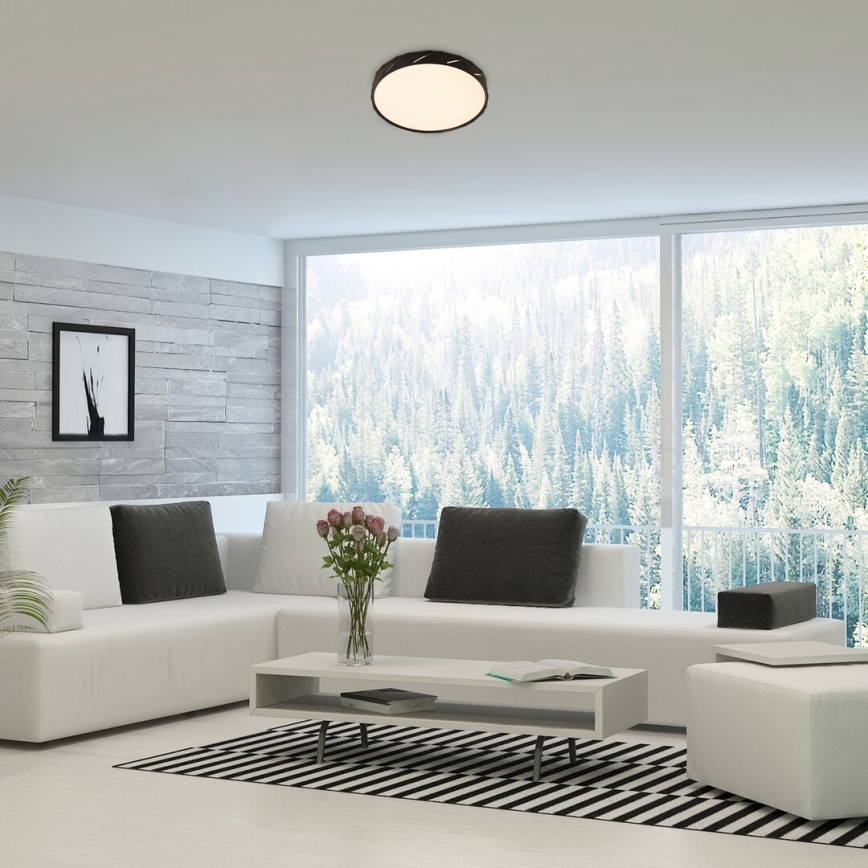 Rabalux - Светодиодный потолочный светильник LED/25W/230V 4000K диаметр 39 см черный