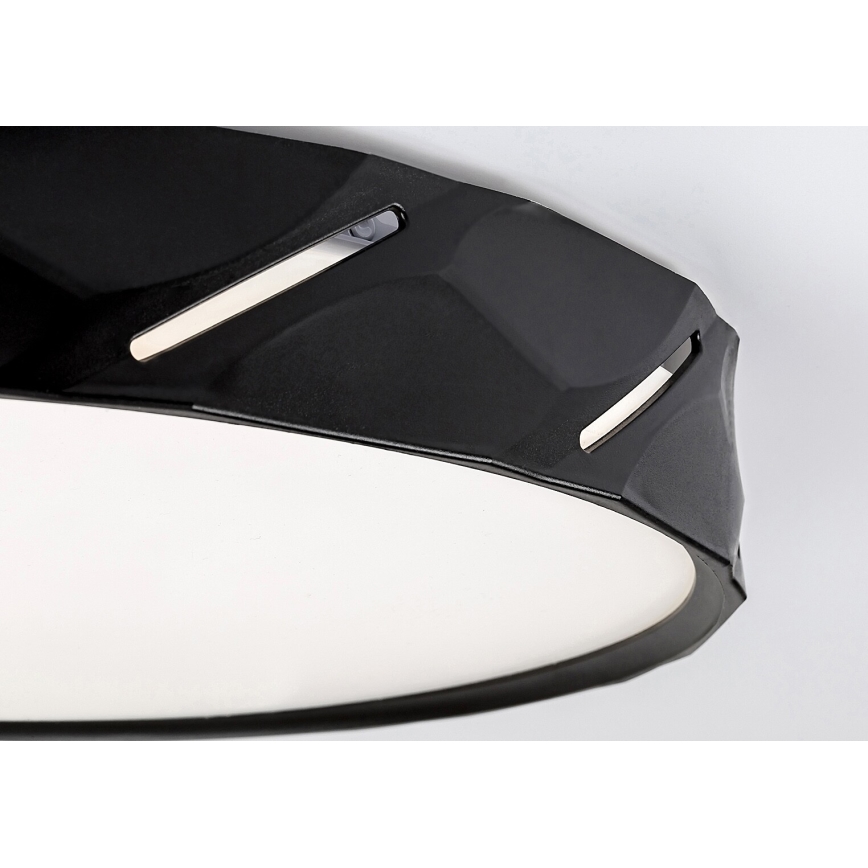 Rabalux - Світлодіодний стельовий світильник LED/25W/230V 4000K діаметр 39 cm чорний