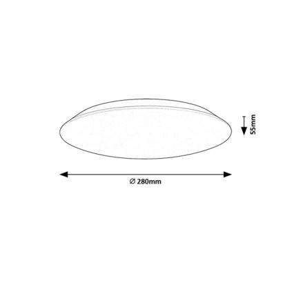 Rabalux - Стельовий LED світильник LED/18W/230V 4000K 28 см