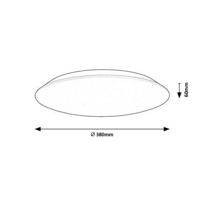 Rabalux - Стельовий LED світильник LED/24W/230V 4000K 38 см