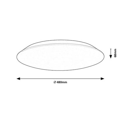 Rabalux - Стельовий LED світильник LED/45W/230V 4000K 48 см