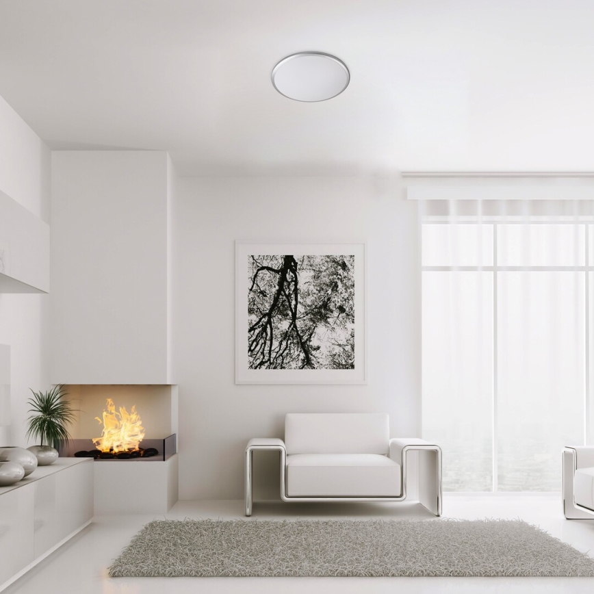 Rabalux - Світлодіодний стельовий світильник LED/18W/230V 4000K срібний 27 см