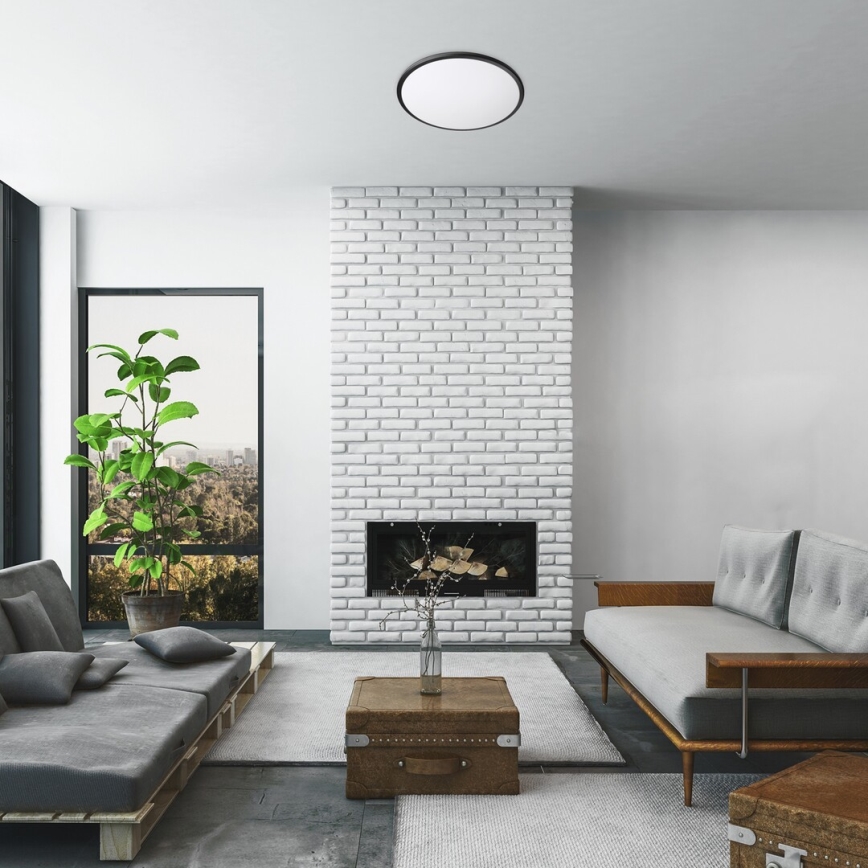 Rabalux - Светодиодный потолочный светильник LED/45W/230V 3000K черный 48 см