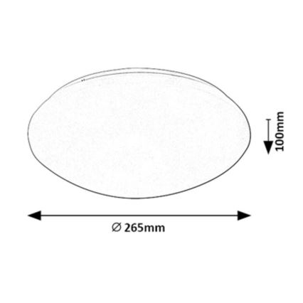 Rabalux - Світильник стельовий LED з сенсором LED/12W/230V IP44 4000K діам. 26,5 см