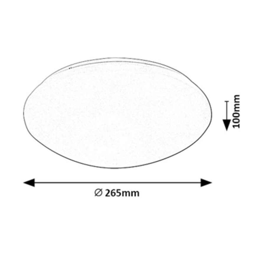 Rabalux - Світильник стельовий LED з сенсором LED/12W/230V IP44 4000K діам. 26,5 см